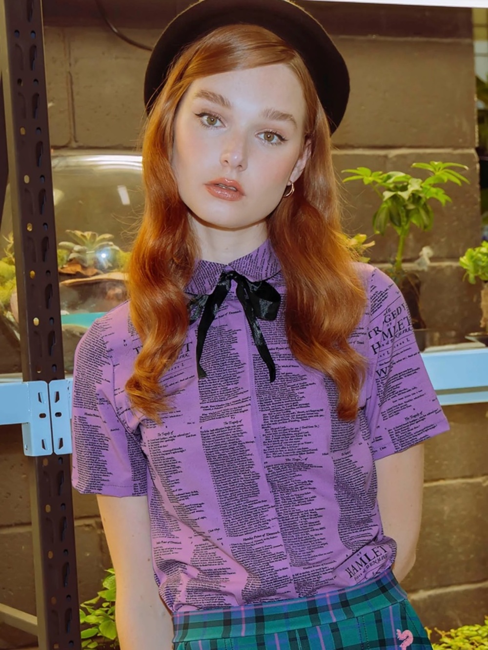 Blackmilk Clothing Hamlet Violet Baby BBQ Shirt | Limited Edition | Sz M | NWT!!